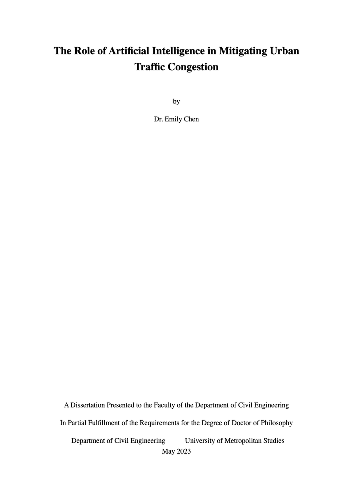 Dissertation title page template with placeholder text and blue header_variant_2